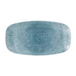 Assiettes oblongues Churchill Studio Prints Raku Oblong Topaz Blue 298mm (Lot de 12) - Gastronoble - DE881