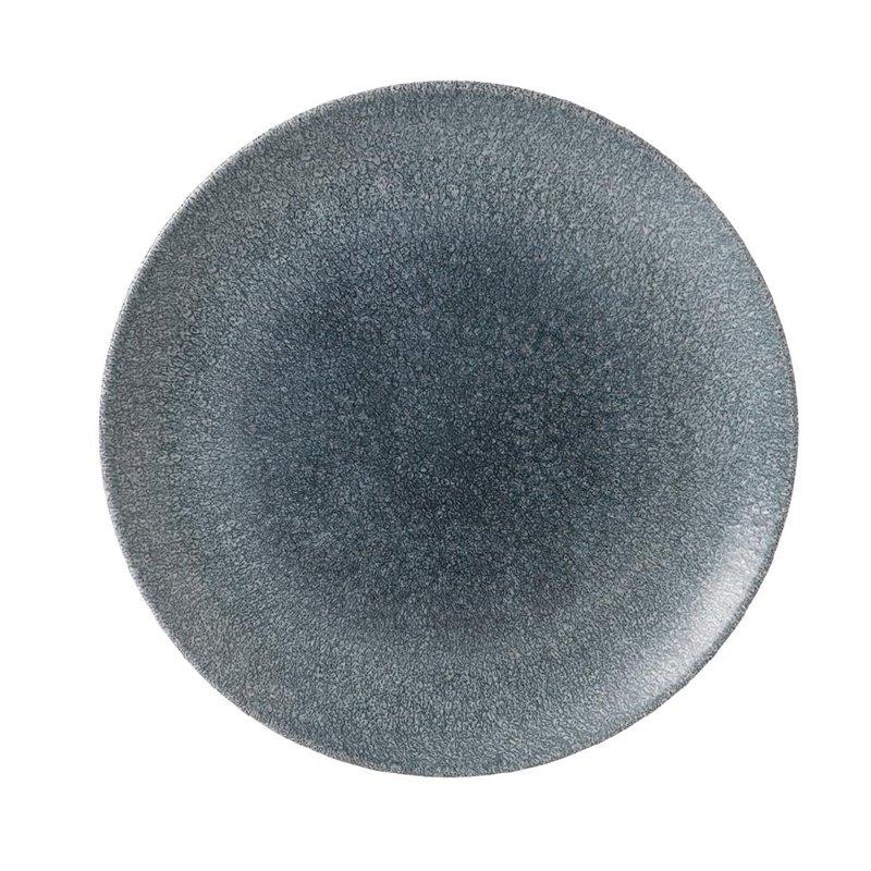 Assiettes rondes Churchill Studio Prints Raku Topaz Blue 260mm (Lot de 12) - Gastronoble - DE883