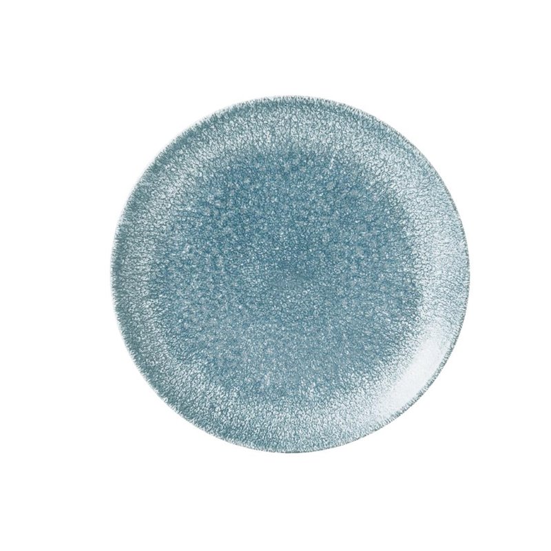 Assiettes rondes Churchill Studio Prints Raku Topaz Blue 217mm (Lot de 12) - Gastronoble - DE884
