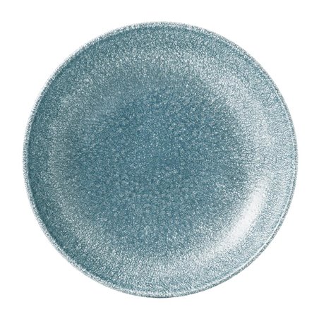 Assiettes coupe ronde Churchill Studio Prints Raku Topaz Blue 248mm (Lot de 12) - Gastronoble - DE888