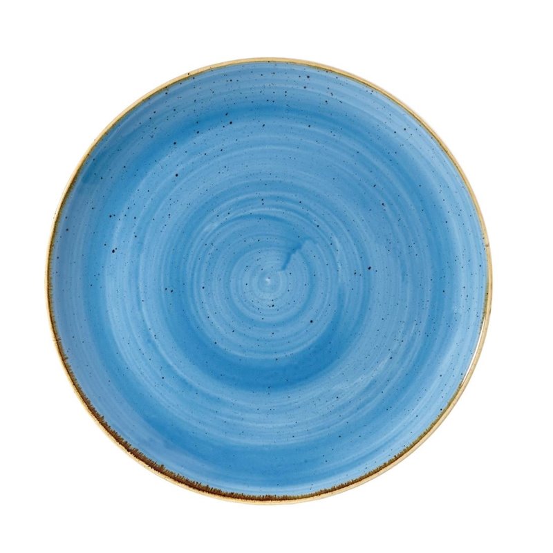 Assiettes rondes Churchill Stonecast Cornflower Blue 288mm (Lot de 12) - Gastronoble - DF764