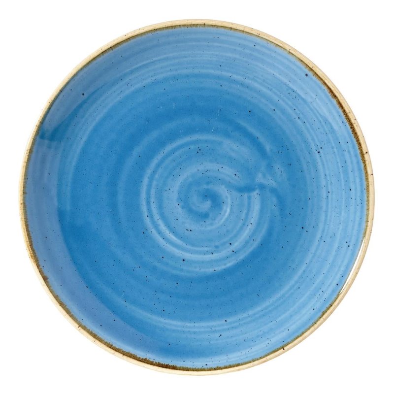 Assiettes rondes Churchill Stonecast Cornflower Blue 165mm (Lot de 12) - Gastronoble - DF767