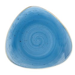 Assiettes triangulaires Churchill Stonecast Cornflower Blue 197mm (Lot de 12) - Gastronoble - DF771