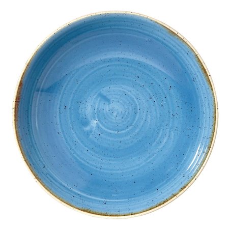 Assiettes coupes rondes Churchill Stonecast Cornflower Blue 248mm (Lot de 12) - Gastronoble - DF776