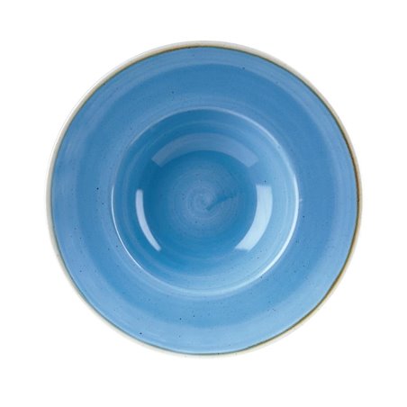 Bols &agrave; bord large Churchill Stonecast Cornflower Blue 239mm (Lot de 12) - Gastronoble - DF783