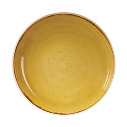 Assiettes coupes rondes Churchill Stonecast Mustard Seed Yellow 248mm (Lot de 12) - Gastronoble - DF787