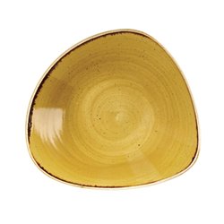 Bols triangulaires Churchill Stonecast Mustard Seed Yellow 229mm (Lot de 12) - Gastronoble - DF790