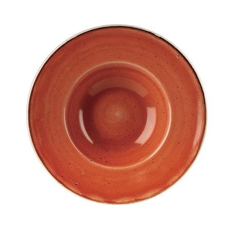 Bols &agrave; bord large Churchill Stonecast Spiced Orange 239mm (Lot de 12) - Gastronoble - DF795