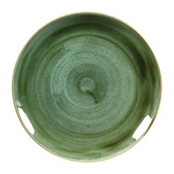 Assiettes rondes Churchill Stonecast Samphire Green 288mm (Lot de 12) - Gastronoble - DF994