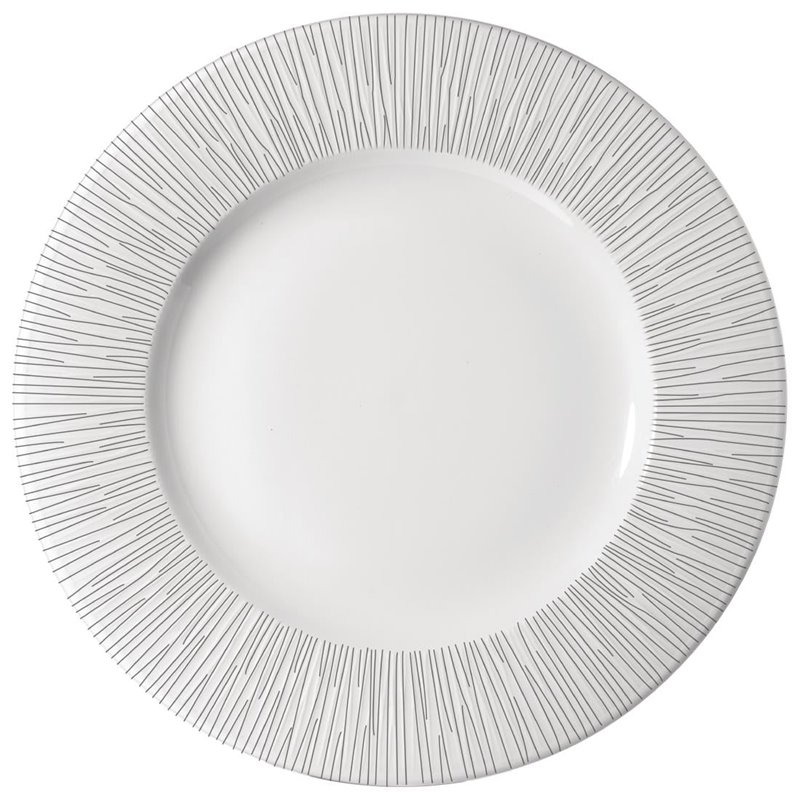 Assiettes &agrave; bord large Churchill Bambou 301mm (Lot de 12) - Gastronoble - DK401