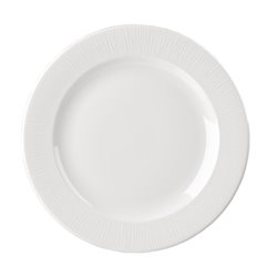 Assiettes &agrave; bord large Churchill Bamboo 280mm (Lot de 12) - Gastronoble - DK429