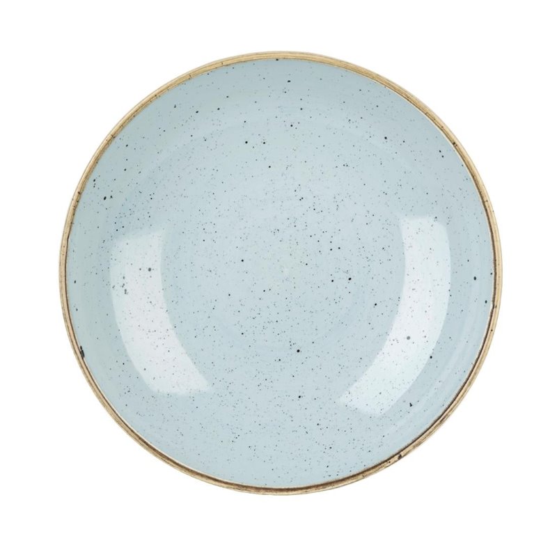 Assiettes coupes rondes Churchill Stonecast Duck Egg Blue 220mm (Lot de 12) - Gastronoble - DK504
