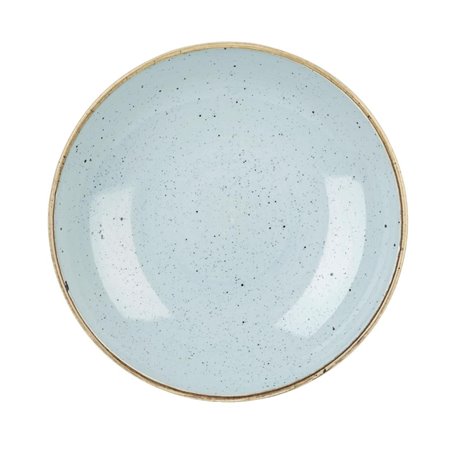 Assiettes coupes rondes Churchill Stonecast Duck Egg Blue 220mm (Lot de 12) - Gastronoble - DK504