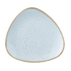 Assiettes triangulaires Churchill Stonecast Duck Egg Blue 315mm (Lot de 6) - Gastronoble - DK506