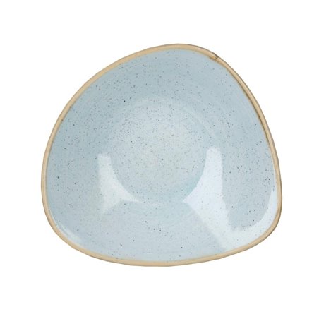 Bols triangulaires Churchill Stonecast Duck Egg Blue 265mm (Lot de 12) - Gastronoble - DK507