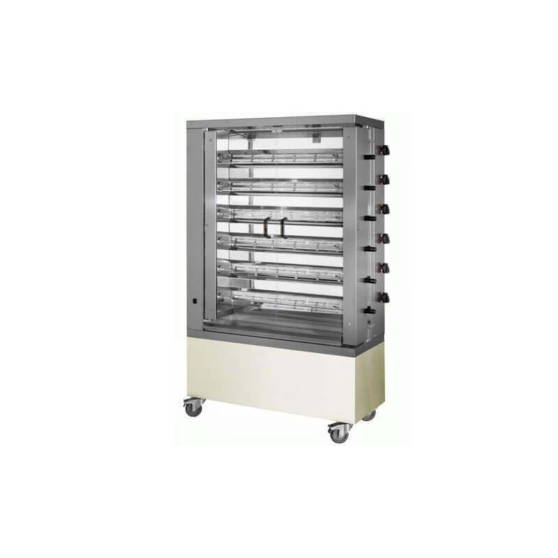 Professionele verticale rotisserie, 6 spindels - MCM