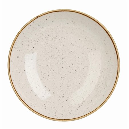 Assiettes coupes rondes Churchill Stonecast Barley White 220mm (Lot de 12) - Gastronoble - DK522