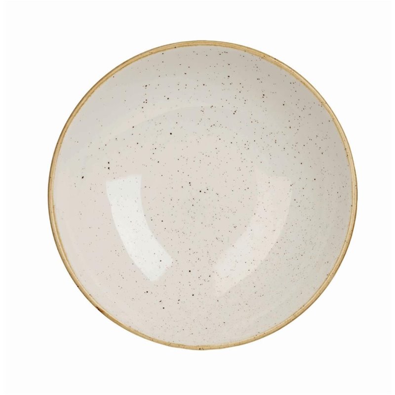 Assiettes coupes rondes Churchill Stonecast Barley White 184mm (Lot de 12) - Gastronoble - DK523