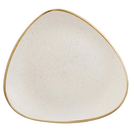 Assiettes triangulaires Churchill Stonecast Barley White 305mm (Lot de 6) - Gastronoble - DK524