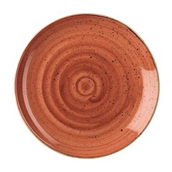 Assiettes rondes Churchill Stonecast Spiced Orange 260mm (Lot de 12) - Gastronoble - DK536