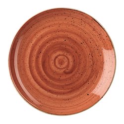 Assiettes rondes Churchill Stonecast Spiced Orange 217mm (Lot de 12) - Gastronoble - DK537