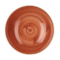 Assiettes coupes rondes Churchill Stonecast Spiced Orange 220mm (Lot de 12) - Gastronoble - DK540