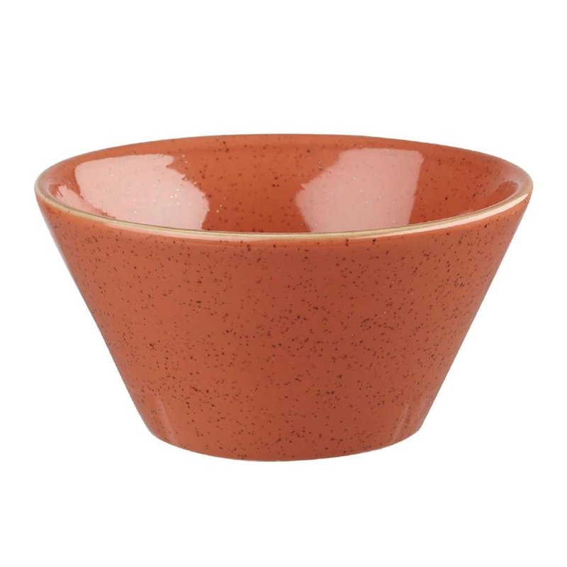 Bols &agrave; soupe Churchill Stonecast Spiced Orange 295mm (Lot de 12) - Gastronoble - DK547