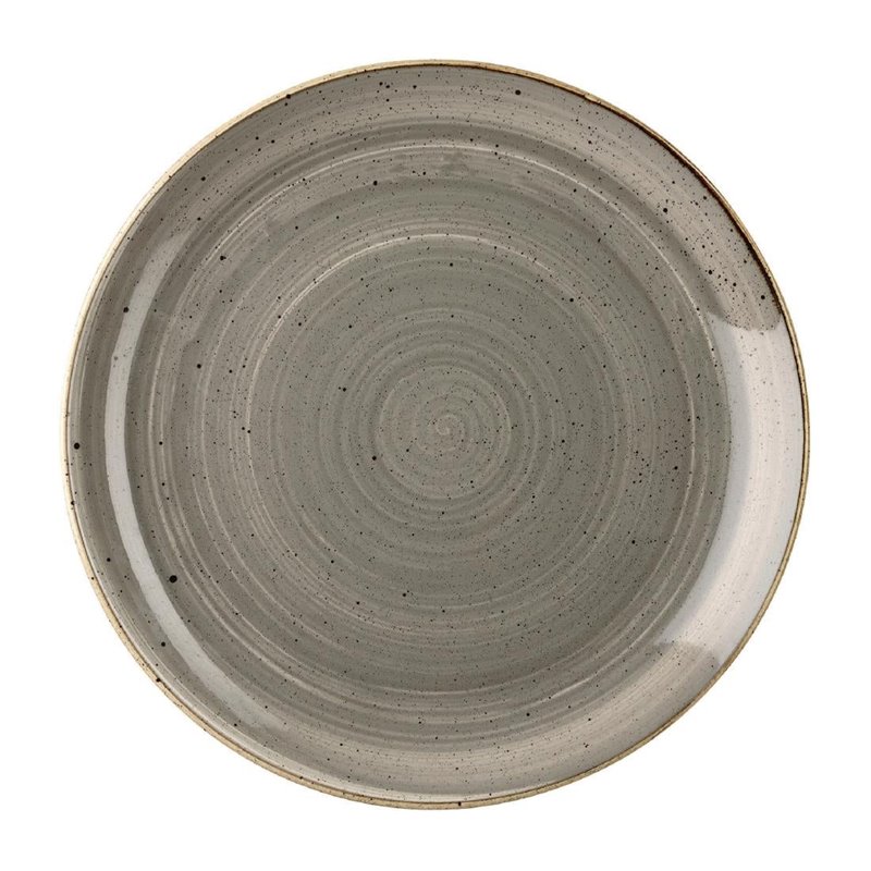 Assiettes rondes Churchill Stonecast Peppercorn Grey 165mm (Lot de 12) - Gastronoble - DK555