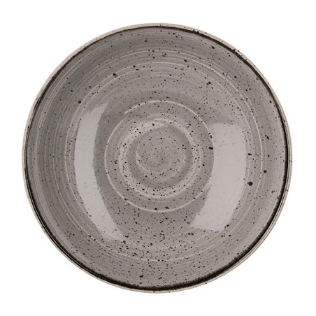 Assiettes coupes rondes Churchill Stonecast Peppercorn Grey 184mm (Lot de 12) - Gastronoble - DK557