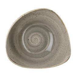 Bols triangulaires Churchill Stonecast Peppercorn Grey 235mm (Lot de 12) - Gastronoble - DK559