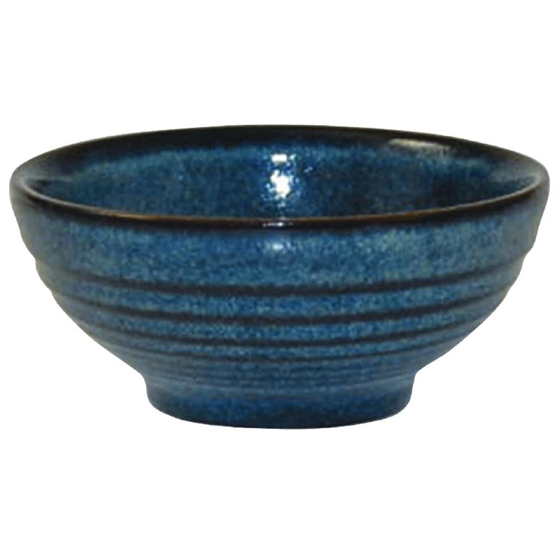 Bols &agrave; soupe Churchill Bit on the Side Blue 102mm (Lot de 12) - Gastronoble - DL407