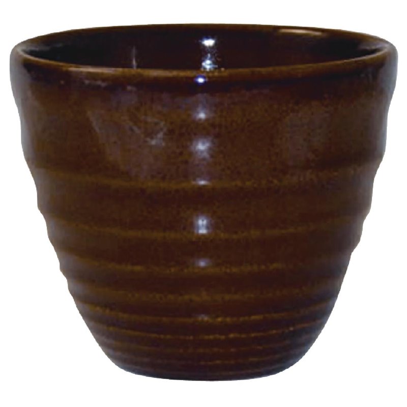 Pots &agrave; frites Churchill Bit on the Side Brown 284ml (Lot de 12) - Gastronoble - DL413