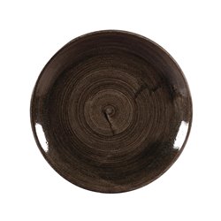 Assiettes avec rebord Churchill Stonecast Patina Black 288mm (Lot de 12) - Gastronoble - DR650