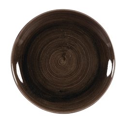 Assiettes avec rebord Churchill Stonecast Patina Black 260mm (Lot de 12) - Gastronoble - DR651