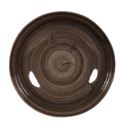 Assiettes avec rebord Churchill Stonecast Patina Black 217mm (Lot de 12) - Gastronoble - DR652