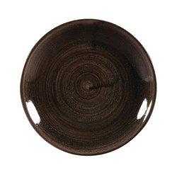 Assiettes avec rebord Churchill Stonecast Patina Black 165mm (Lot de 12) - Gastronoble - DR653