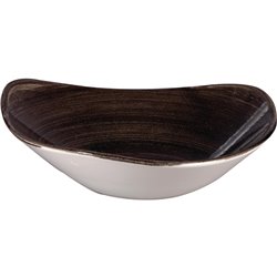 Bols triangulaires Churchill Stonecast Patina Black 235mm (Lot de 12) - Gastronoble - DR656