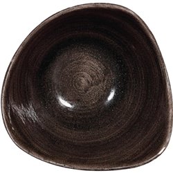 Bols triangulaires Churchill Stonecast Patina Black 153mm (Lot de 12) - Gastronoble - DR657