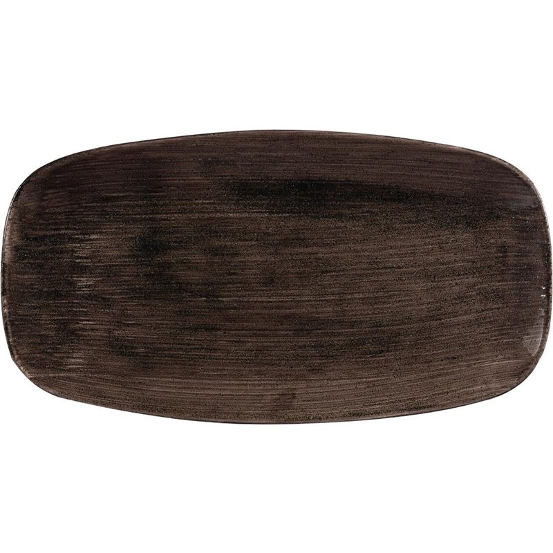 Assiettes oblongues Churchill Stonecast Patina 355mm (Lot de 6) - Gastronoble - DR659