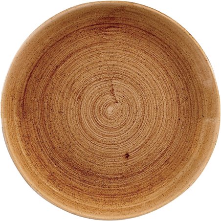 Assiettes rondes Churchill Stonecast Patina Vintage Copper 260mm (Lot de 12) - Gastronoble - DR661