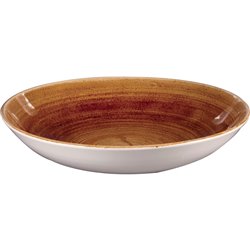 Assiettes coupes rondes Churchill Stonecast Patina Vintage Copper 248mm (Lot de 12) - Gastronoble - DR664