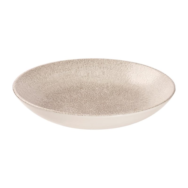 Assiettes coupes rondes Churchill Studio Prints Raku Agate Grey 248mm (Lot de 12) - Gastronoble - DS564