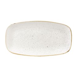 Assiettes oblongues Churchill Stonecast Barley White 189 x 355mm (Lot de 6) - Gastronoble - DW321
