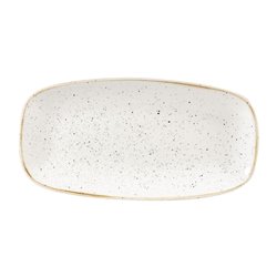 Assiettes oblongues Churchill Stonecast Barley White 153 x 298mm (Lot de 12) - Gastronoble - DW324