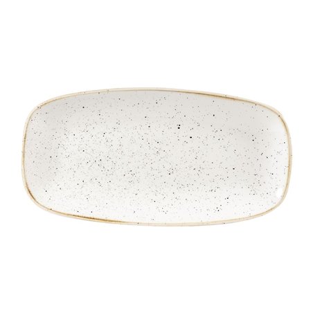 Assiettes oblongues Churchill Stonecast Barley White 153 x 298mm (Lot de 12) - Gastronoble - DW324