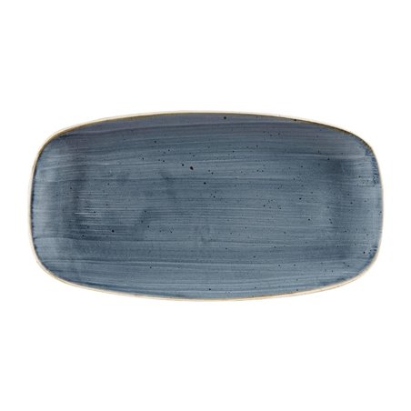Assiettes oblongues Churchill Stonecast Blueberry 153 x 298mm (Lot de 12) - Gastronoble - DW356