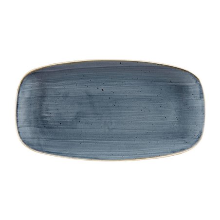 Assiettes oblongues Churchill Stonecast Blueberry 189 x 355mm (Lot de 6) - Gastronoble - DW357