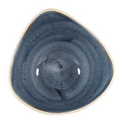 Bols triangulaires Churchill Stonecast Blueberry 185mm (Lot de 12) - Gastronoble - DW359