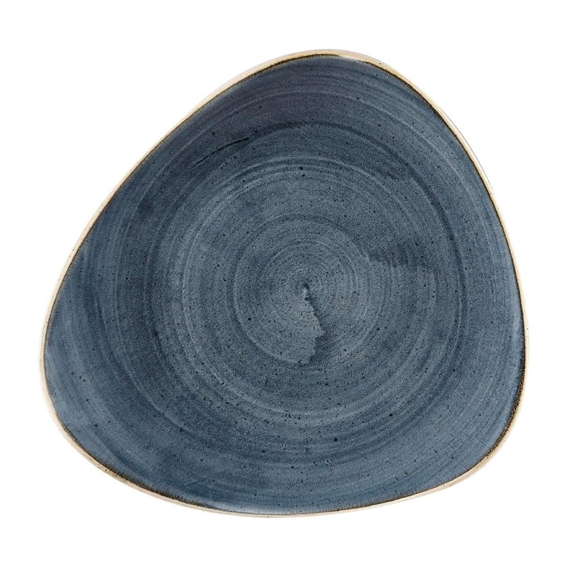 Assiettes triangulaires Churchill Stonecast Blueberry 229mm (Lot de 12) - Gastronoble - DW363