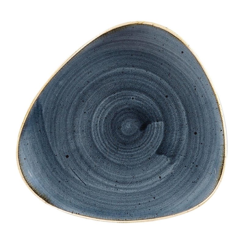 Assiettes triangulaires Churchill Stonecast Blueberry 192mm (Lot de 12) - Gastronoble - DW364